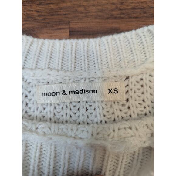 Moon & Madison Striped Color Block Chunky Knit Sweater Size XS - Picture 2 of 9
